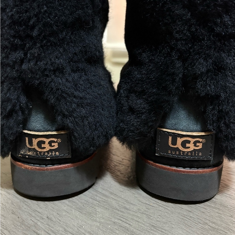 UGG Black Maylin Shearling Boots - Picture 4 of 7